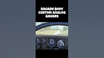 Square Body Full Analog Custom Gauge Pod gauges #squarebodychevy #squarebodynation #squarebodychevy