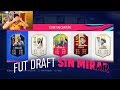 HANDICAP FUT DRAFT SIN MIRAR ... A CIEGAS FIFA 19 !!