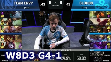 Team EnVyUs vs Cloud 9 Game 1 | S7 NA LCS Spring 2017 Week 8 Day 3 | NV vs C9 G1 W8D3