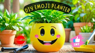 DIY Emoji made from PVC Pipe | Easy Way to make Emoji Planter #diycrafts