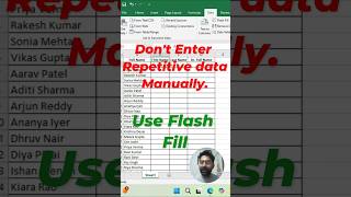 Stop Manual Data Entry Errors! Use This Excel Trick Instead 🚀🔥 #exceltips  #shorts #microsoftexcel