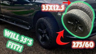 Will 35X12.5 Fit on a Leveled Ram 1500?!