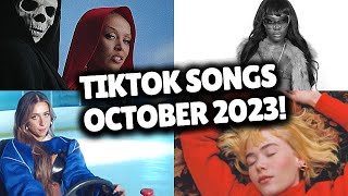 Top Trending Songs on TikTok - OCTOBER 2023