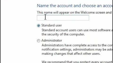 How to create a new user account in Windows 7
