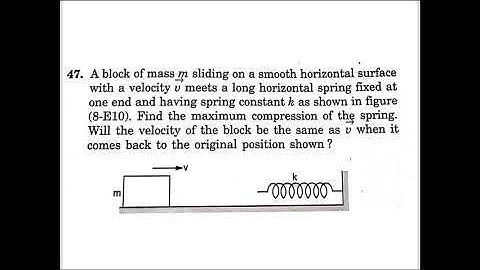 H.C.Verma Book/ Q 47 ( solution) / Work, Power and Energy / IIT, NEET, 11th class