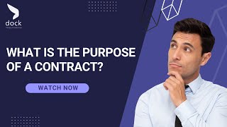 What is the purpose of a contract?
