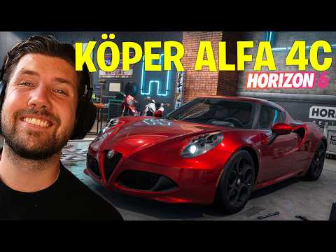 FORZA HORIZON 6 - KÖPER ALFA ROMEO 4C & ALLT GÅR FEL NÄR VI KÖR THE TRIAL MED ANDRA SPELARE