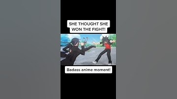 Thumbnail of Anime boy and girl fight scene🔥 #shorts