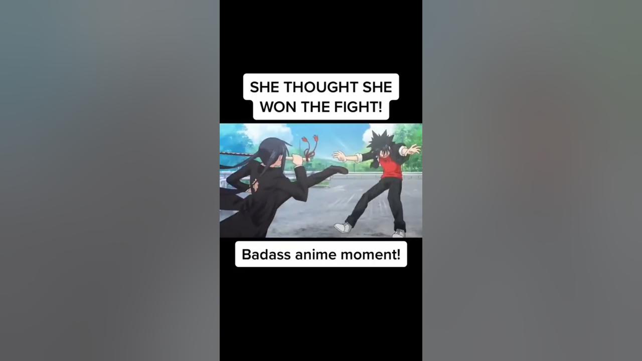 Anime boy and girl fight scene🔥 #shorts
