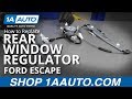 How to Replace Rear Window Regulator 2008-12 Ford Escape