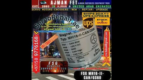 FSG ENCODER Service Repair Troubleshooting in Dubai MH16-II-CAN/GS60 ServoRepair.ae 5758Z01-01 6.001