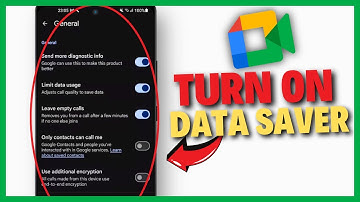 Databesparing inschakelen op Google Meet Phone