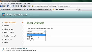 Hướng dẫn cài đặt NukeViet 3.1