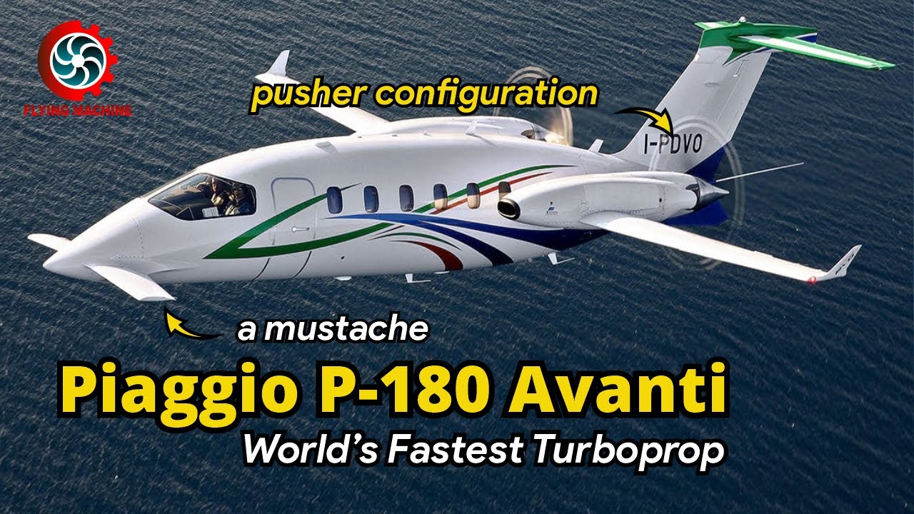 Piaggio P180 Avanti! World’s Fastest Turboprop Aircraft