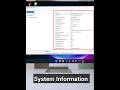 How to access system info on Windows PC! 🔍🖥️ #SystemInformation