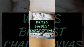 Worlds Biggest Chalk Canvas Homemade Canvas