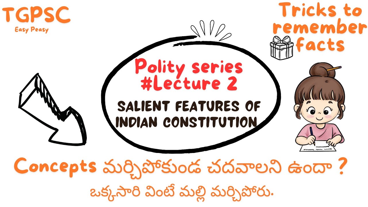 Salient Features of the Indian Constitution | Tricks to remember| Easy ...