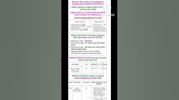 DRDO CEPTAM 10 Admin & Allied Online Form 2022#yuotubeshorts