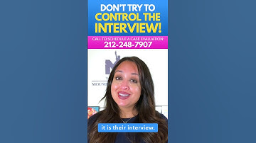 Don’t Try To Control Your Marriage Interview!