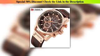 Hot Picks CURREN Luxury Brand Men Military Sport Watches Men's Quartz Clock Leather Strap Waterproo