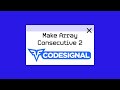Make Array Consecutive 2 Code Signal Solution Explained O(n) - Python
