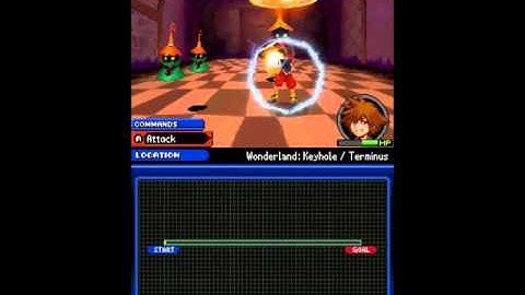 (NDS) Kingdom Hearts: Recoded Part 14 - Wonderland Boss