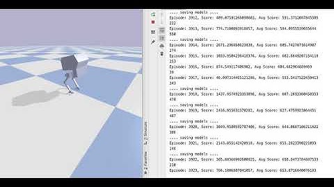 Training a Legged Robot to walk by Deep Reinforcement Learning
