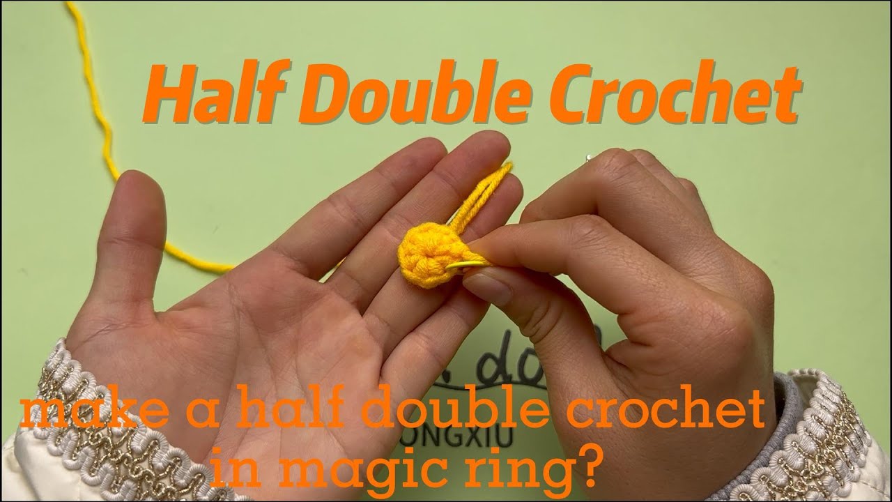Half Double Crochet (hdc) - How to make a half double crochet (hdc) in ...