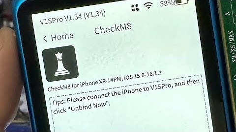 Unbind CheckM8- JC V1S PRO