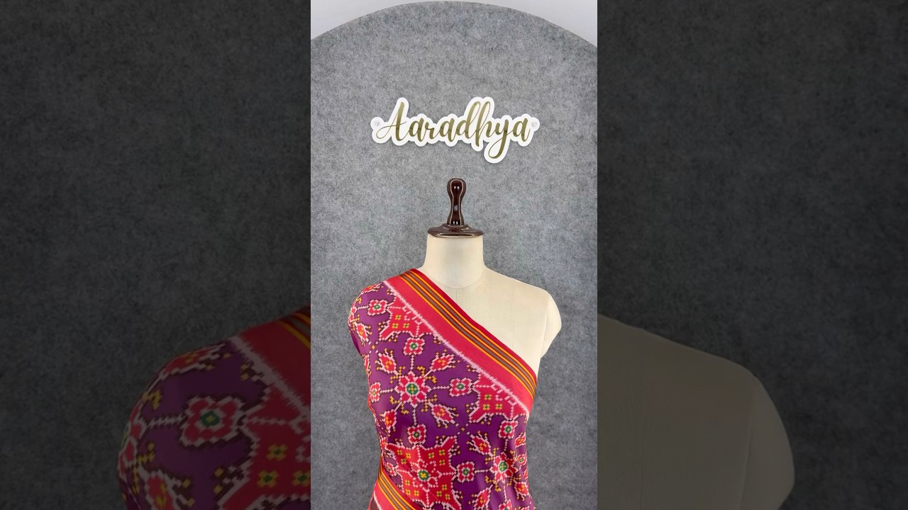 Designer Printed Patola Sarees