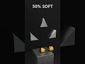 0% vs 100% Softness Battle - Balls vs Ramps | Blender 3D Soft Body Physics Simulation