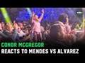 Conor McGregor reacts to Chad Mendes vs. Eddie Alvarez