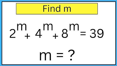 A Nice Algebra Simplification | Olympiad Math | Can you solve this? | Find the value of m| 