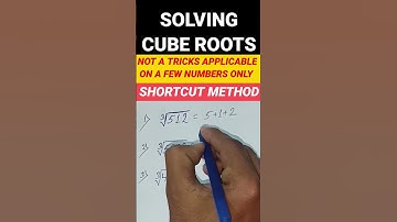 Solving cube Roots.Cube Roots.cube roots shorts tricks.cube roots tricks. #mathstricks#shorts #math