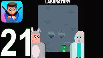 Mr Bullet - Gameplay Walkthrough Part 21 - Classic Laboratory 3 stars(iOS, Android)