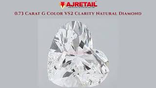💎 Refined 0.73 Carat G Color VS2 Clarity Natural Diamond #naturaldiamonds #ajretail