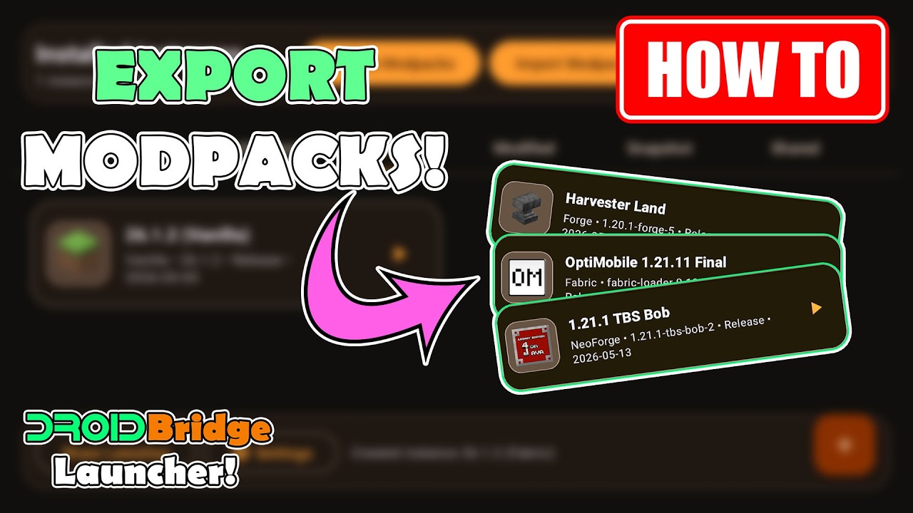 Modrinth Launcher Java Export Modpacks For Modrinth Or Curseforge | Java Minecraft On Android ...