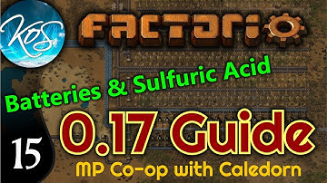 Factorio Guide 0.17 Ep 15: BATTERIES & SULFURIC ACID -  MP w/ Caledorn!