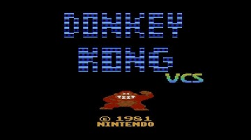 Atari 2600 Game Play, Donkey Kong  VCS (2017)