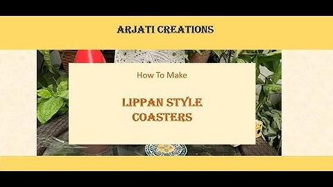 Lippan Art course for beginners / Lippan style coasters / How to make Lippan coasters