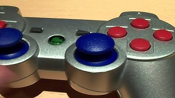 Our First Custom Ps3 Controller! - SHINY SHELL WITH RED AND BLUE BUTTONS!!!