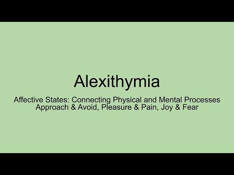 Video: Alexithymia: Årsaker, Symptomer Og Behandlinger