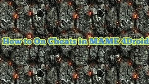 How to on cheats in MAME4Droid