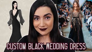 I Got A Custom Black Wedding Dress