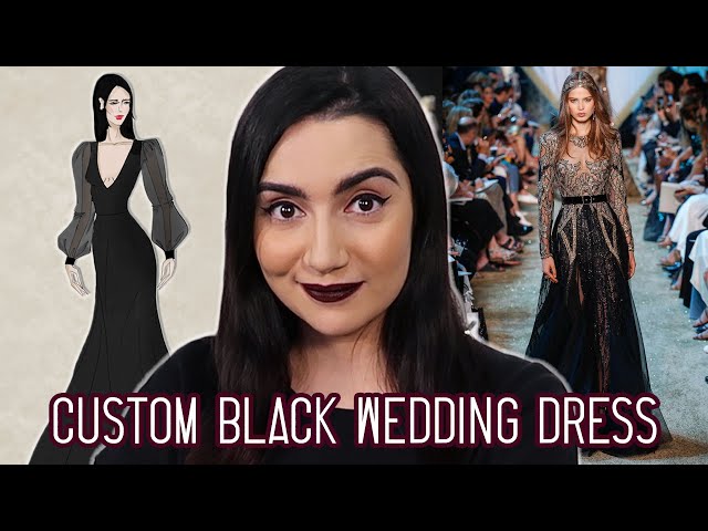 I Got A Custom Black Wedding Dress