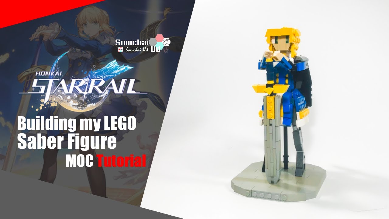 LEGO Honkai: Star Rail Saber Figure MOC Tutorial | Somchai Ud 