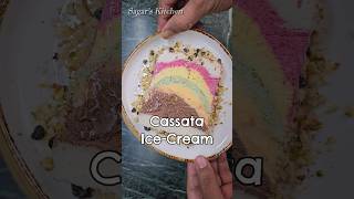 Cassata Ice-Cream No Chemical Colour #Shorts #IceCreamRecipe