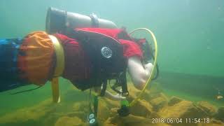 Scuba Diving Lake Norfork 2018 - Found an underwater road