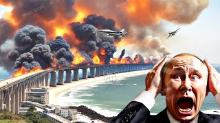 สะพานไครเมียสูญหายไปตลอดกาล! ปฏิบัติการอันบ้าคลั่งของ F-16 ของสหรัฐฯ เผากระสุนรัสเซีย 870 ตัน!