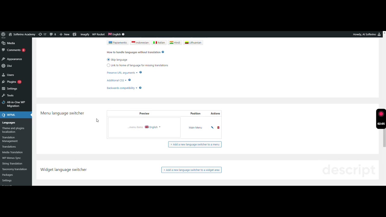 WPML Settings Configuration - YouTube